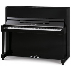 PIANO DROIT KAWAI ND21 Noir Brillant/Chrome 1m21