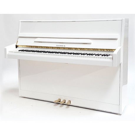 PIANO DROIT SAMICK JS-043 Blanc Brillant