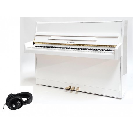 PIANO DROIT SAMICK JS-043 DREAM Blanc  brillant 