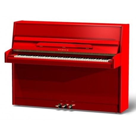 PIANO DROIT SAMICK JS-043 Rouge brillant 