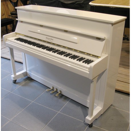Piano Droit GEORGE STECK US-12 T Blanc brillant