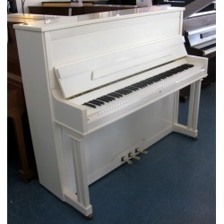 Piano Droit PLEYEL P124 Blanc Brillant