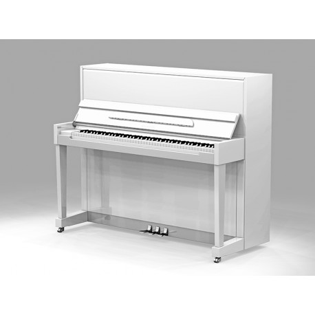 PIANO DROIT SAMICK 118 Harmonie Noir brillant / Chrome 1m18