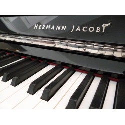 PIANO DROIT Hermann Jacobi 118 Hermann Rouge brillant / chrome