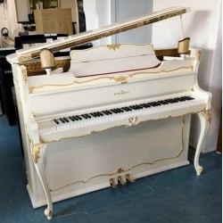 Piano occasion SCHIMMEL 112 B Baroque blanc mat