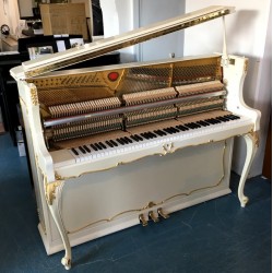 Piano occasion SCHIMMEL 112 B Baroque blanc mat